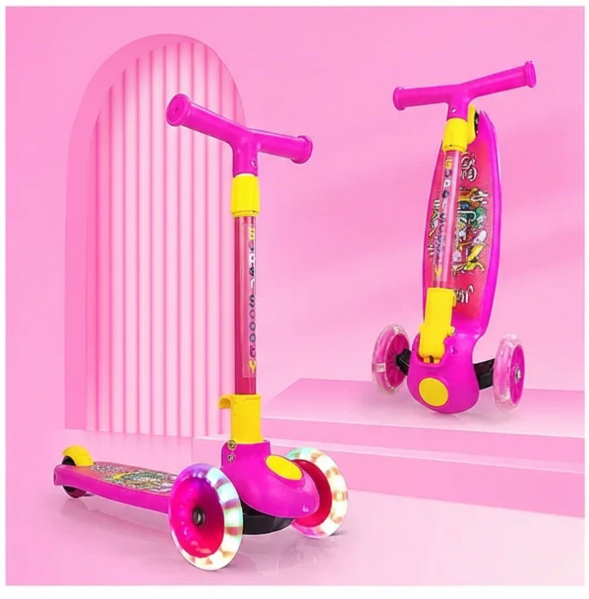 joyride Smart Kick Scooter three-wheel design | 3 Level Adjustable Height & LED lights-picture-13