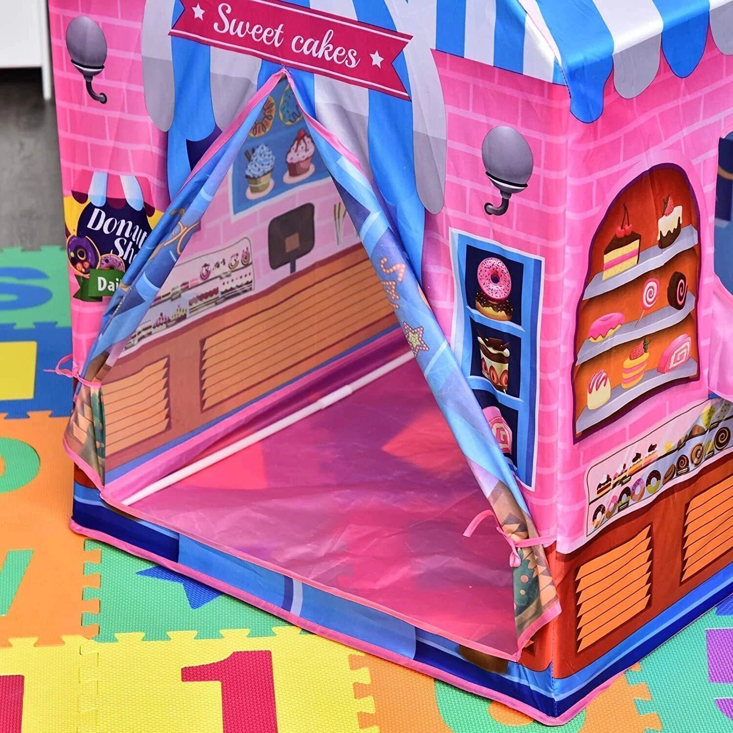 New Candy House Theme Kids Play Tent House-image-36