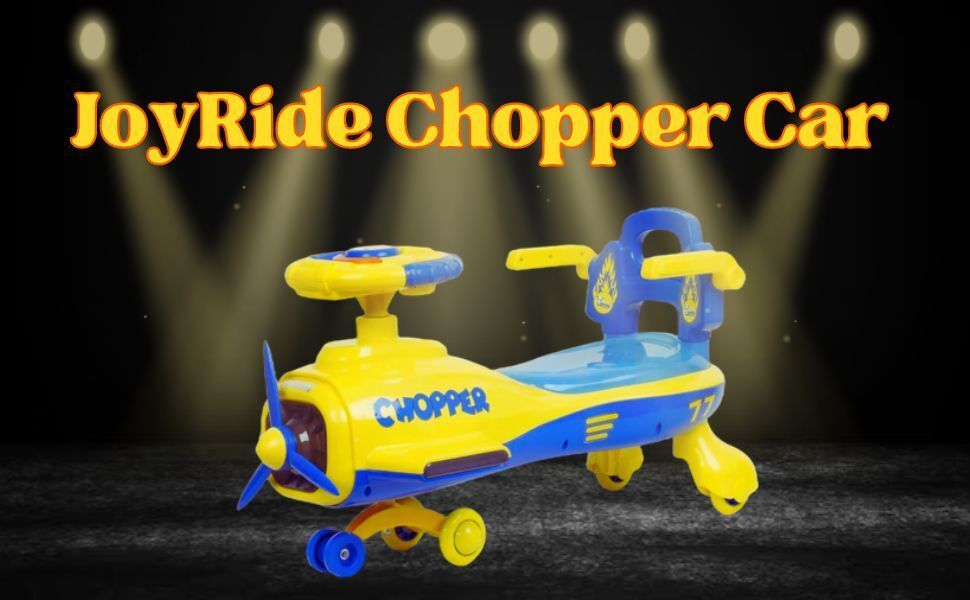 Plane Chopper Car Non Battery Operated RideOn Music LED Light Backrest 2+ Years