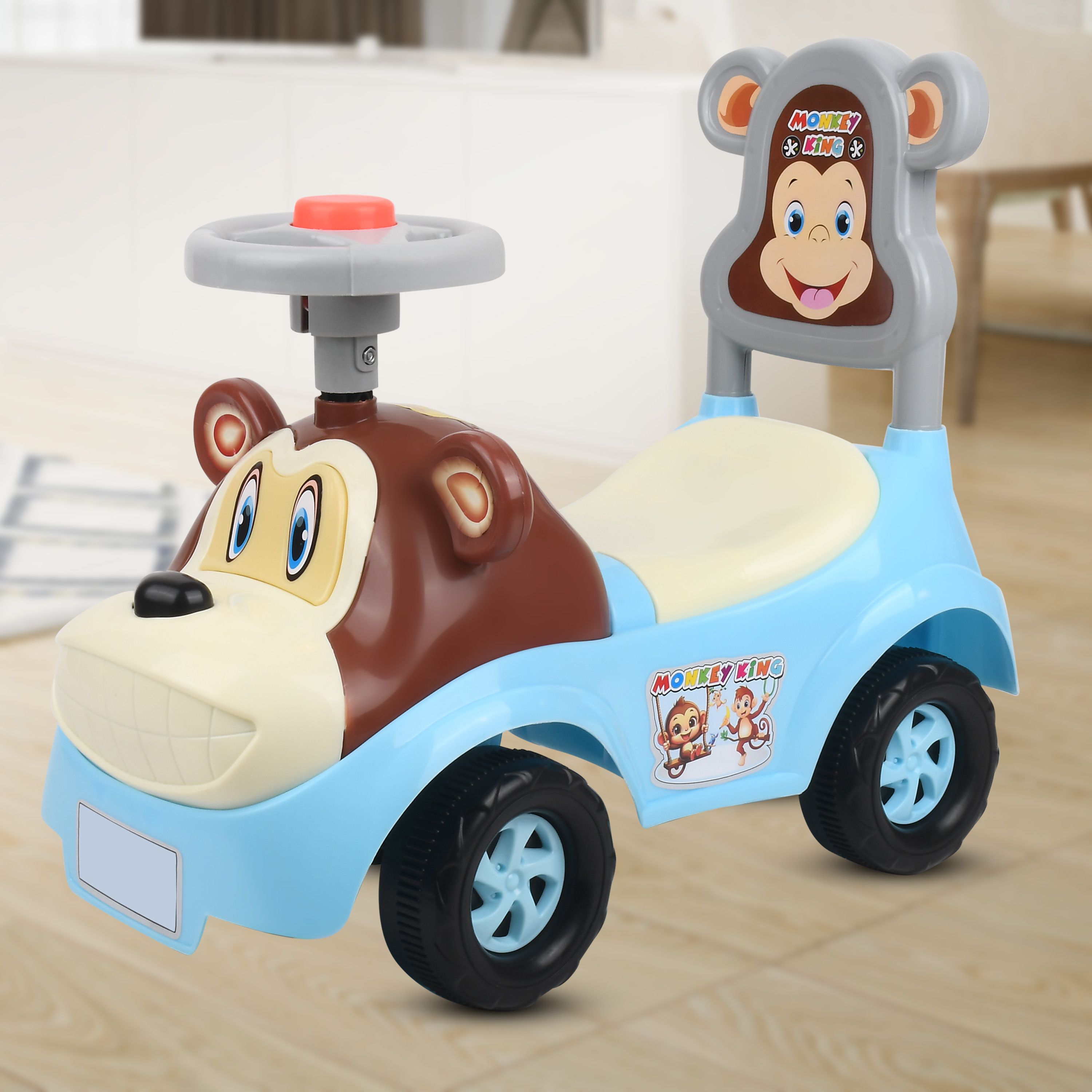 baby tone BEST QUALITY RIDEON CAR, MUSIC & STORAGE, MADE IN INDIA,BEST FOR 1 TO 2.5 YEAR Car Non Battery Operated Ride On-picture-24