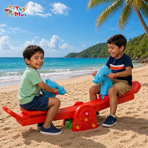 Kids Play Seesaw Rocker Toy with Strong Base & Handle-image-25