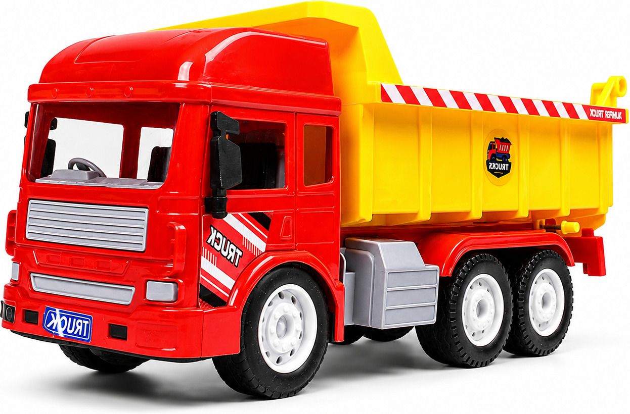 Kids Construction Dumper Truck Toy with Light & Sound | Friction Powered 3+-image-1
