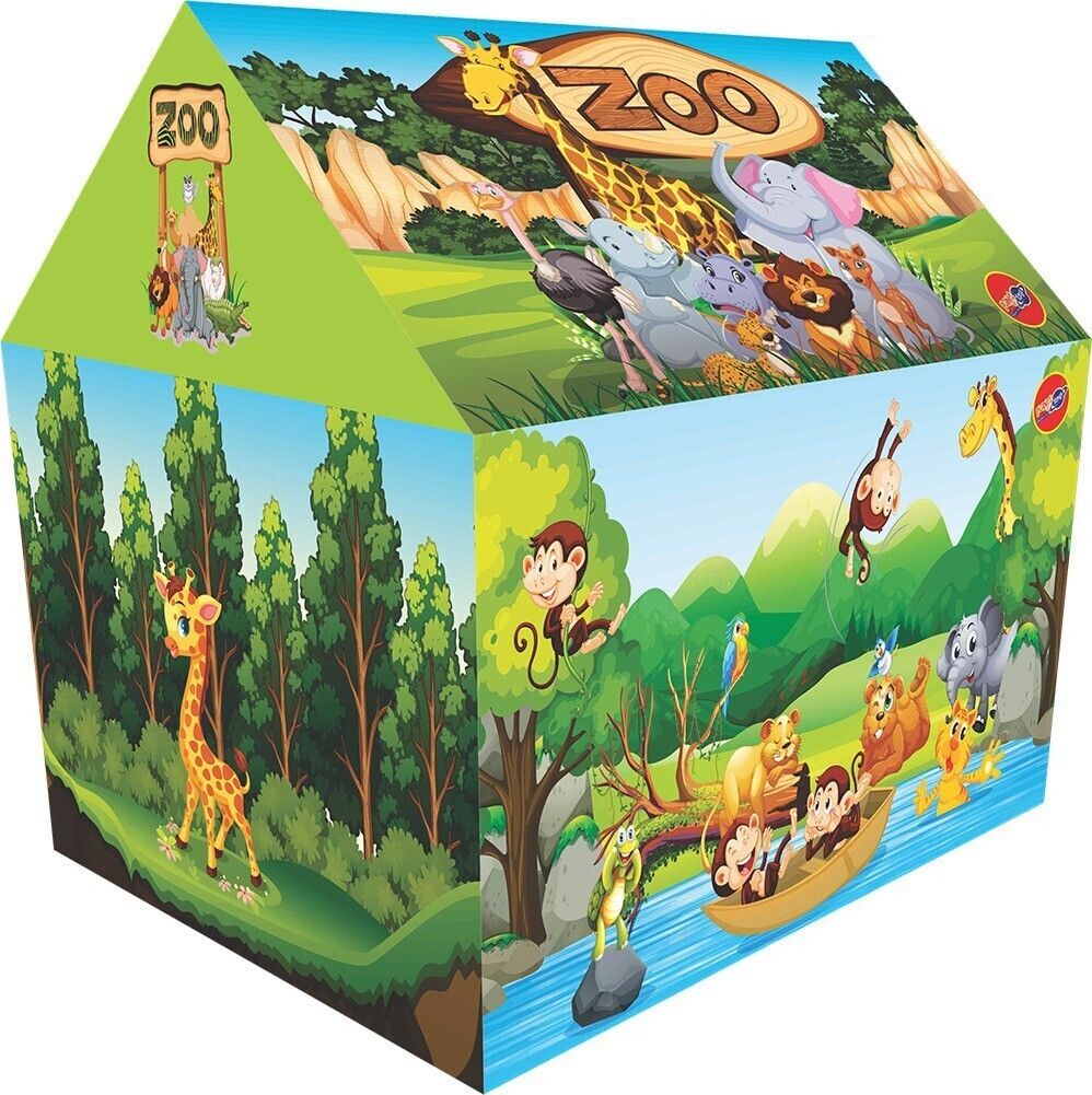 planet of toys present Zoo and Jungle Theme Play Tent House for Kids.-picture-12