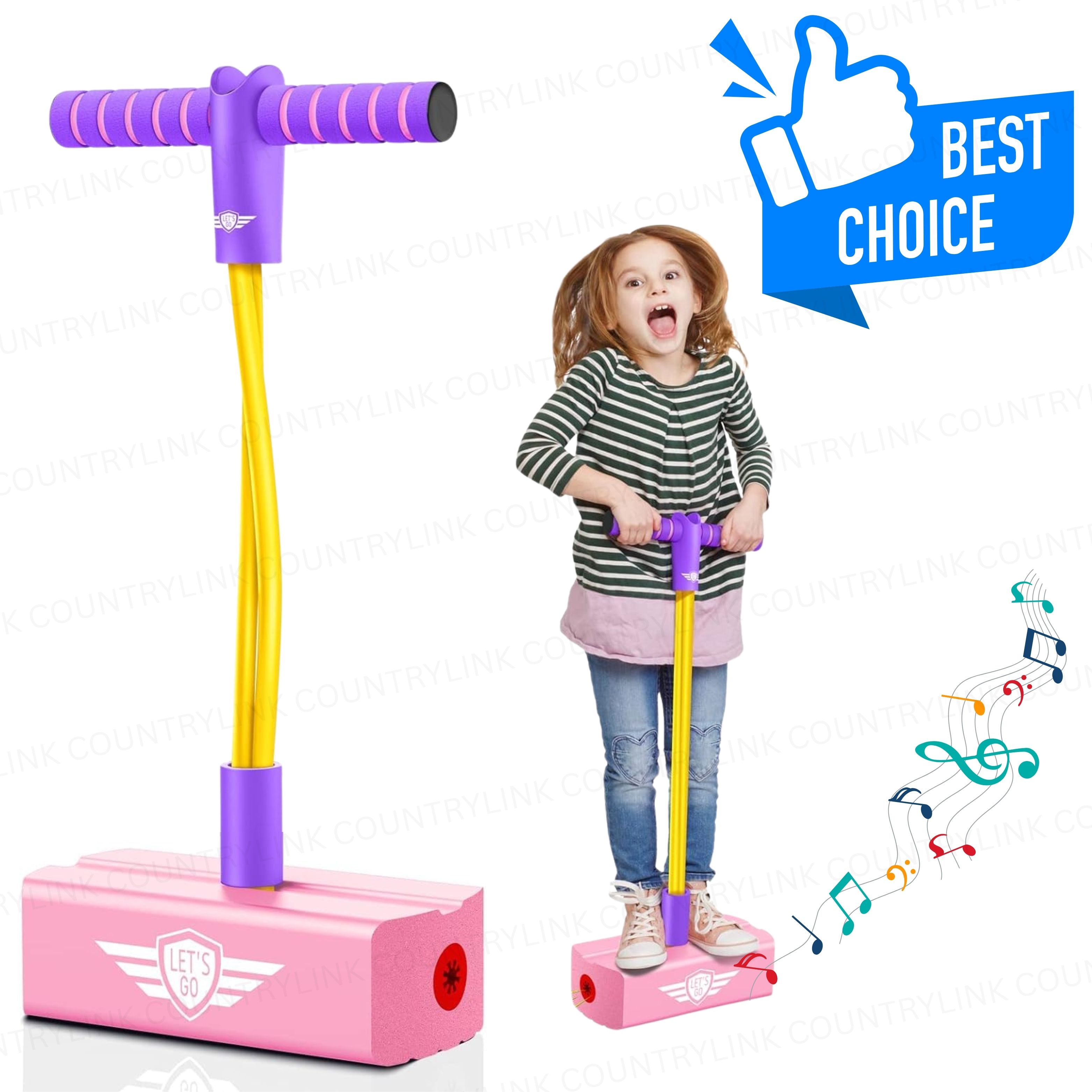countrylink Jumpins Kids Indoor Outdoor Pogo Stick Foam Safe Jumper Balance Skill Toy-picture-2