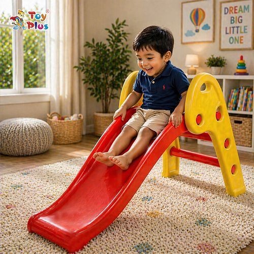 toy plus Kids Plastic Slide for Home with Safe Design & Smooth Finish-picture-4
