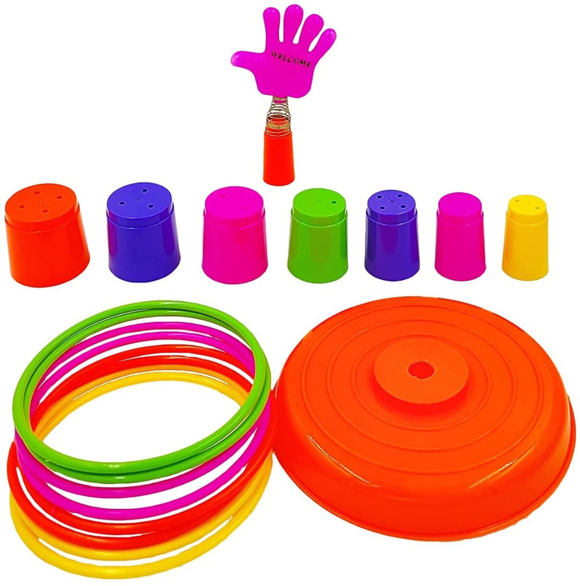 Plastic Multicolor Ring Toss Quoits Outdoor Hoopla Throw Game for Toddlers-image-13