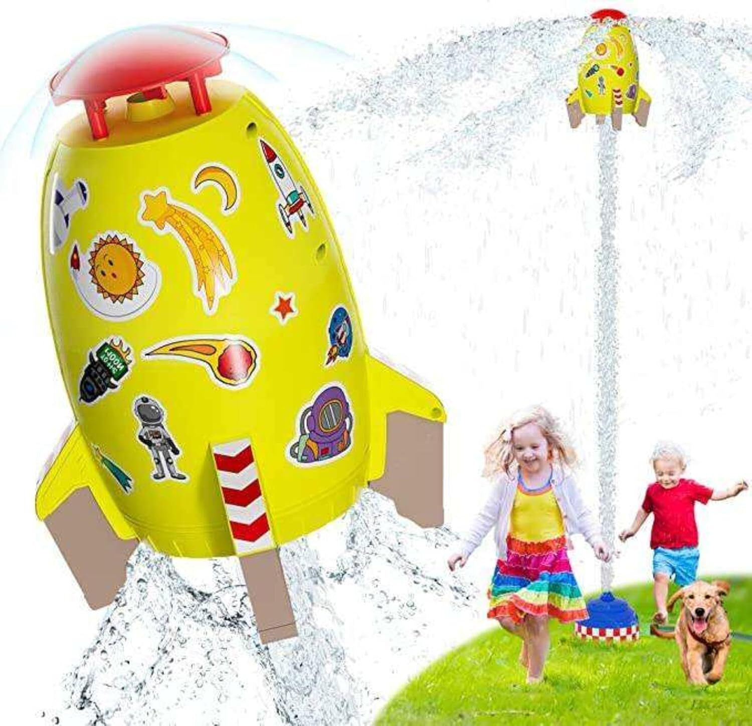 Water Rocket Sprinkler Toy for Kids Outdoor Garden Water Spray Summer Play-image-17
