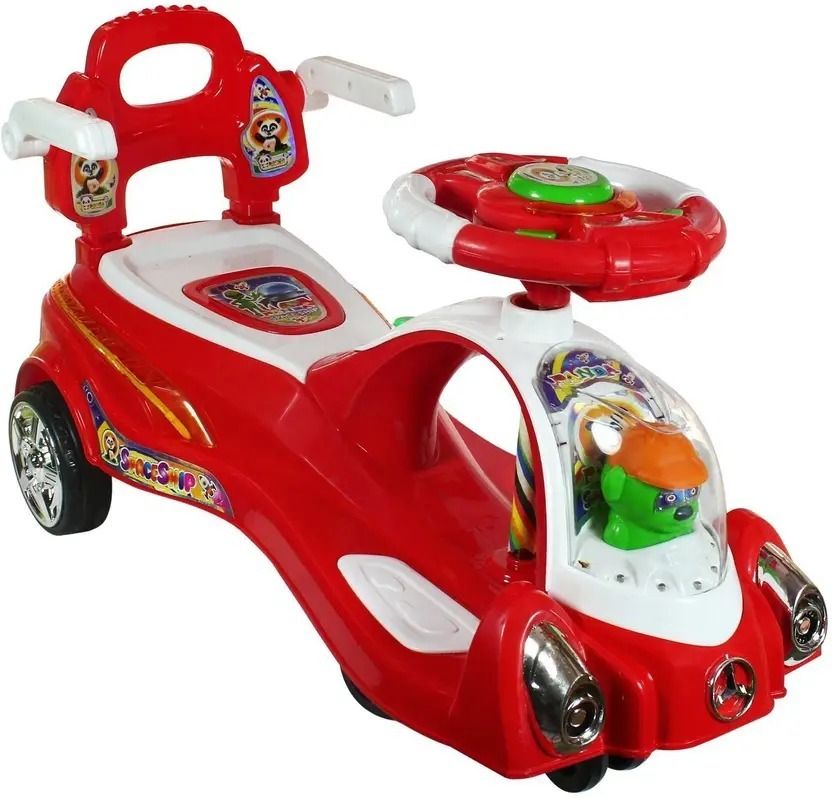 Space Car Musical Deluxe Push Rideons & Wagons Non Battery Operated Ride On
