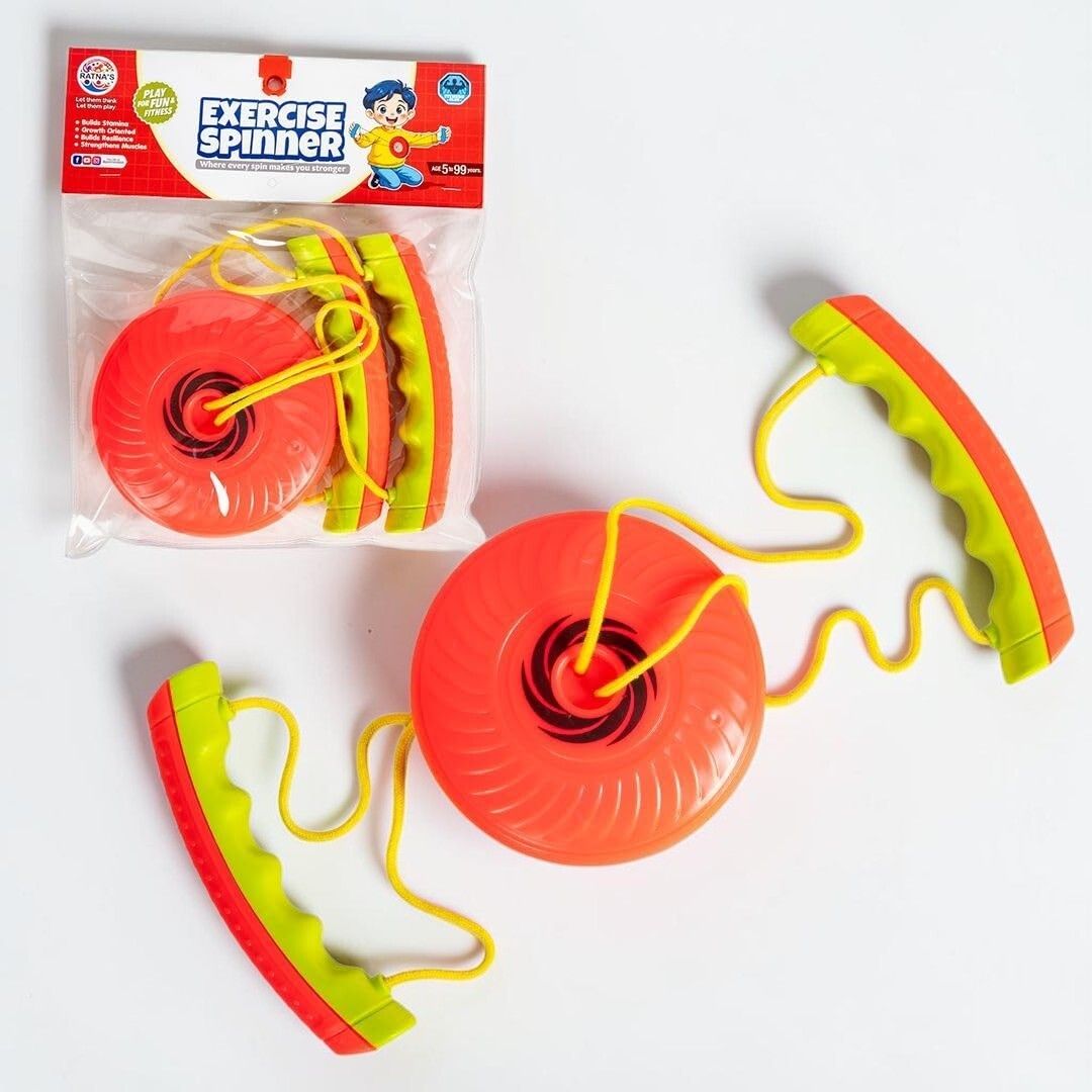 Pull String Exercise Spinner Fun Fitness Kids Toys Game-image-5