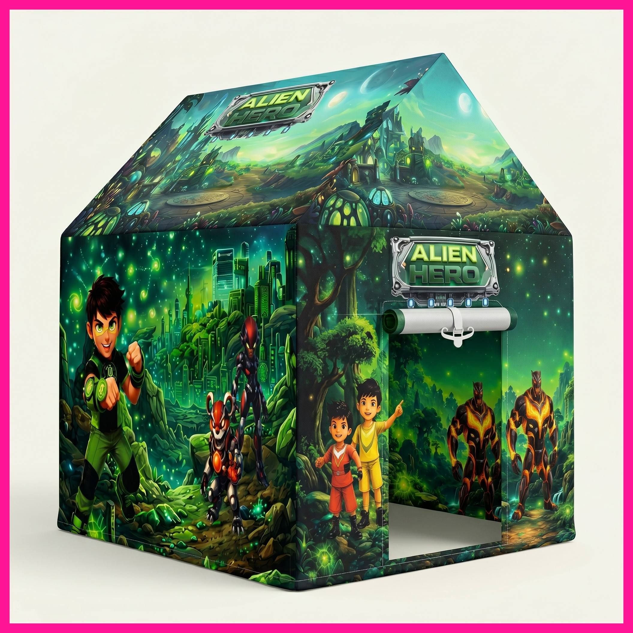shwetraj Kids Alien Hero Play Tent House New Tent - For Home-picture-25