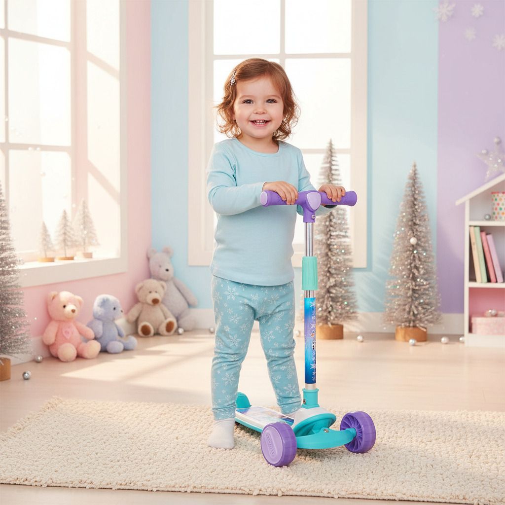 disney Frozen Rider Kick Scooter for Kids-3-Wheel - LED Lights Skate Scooter for Girls-picture-19