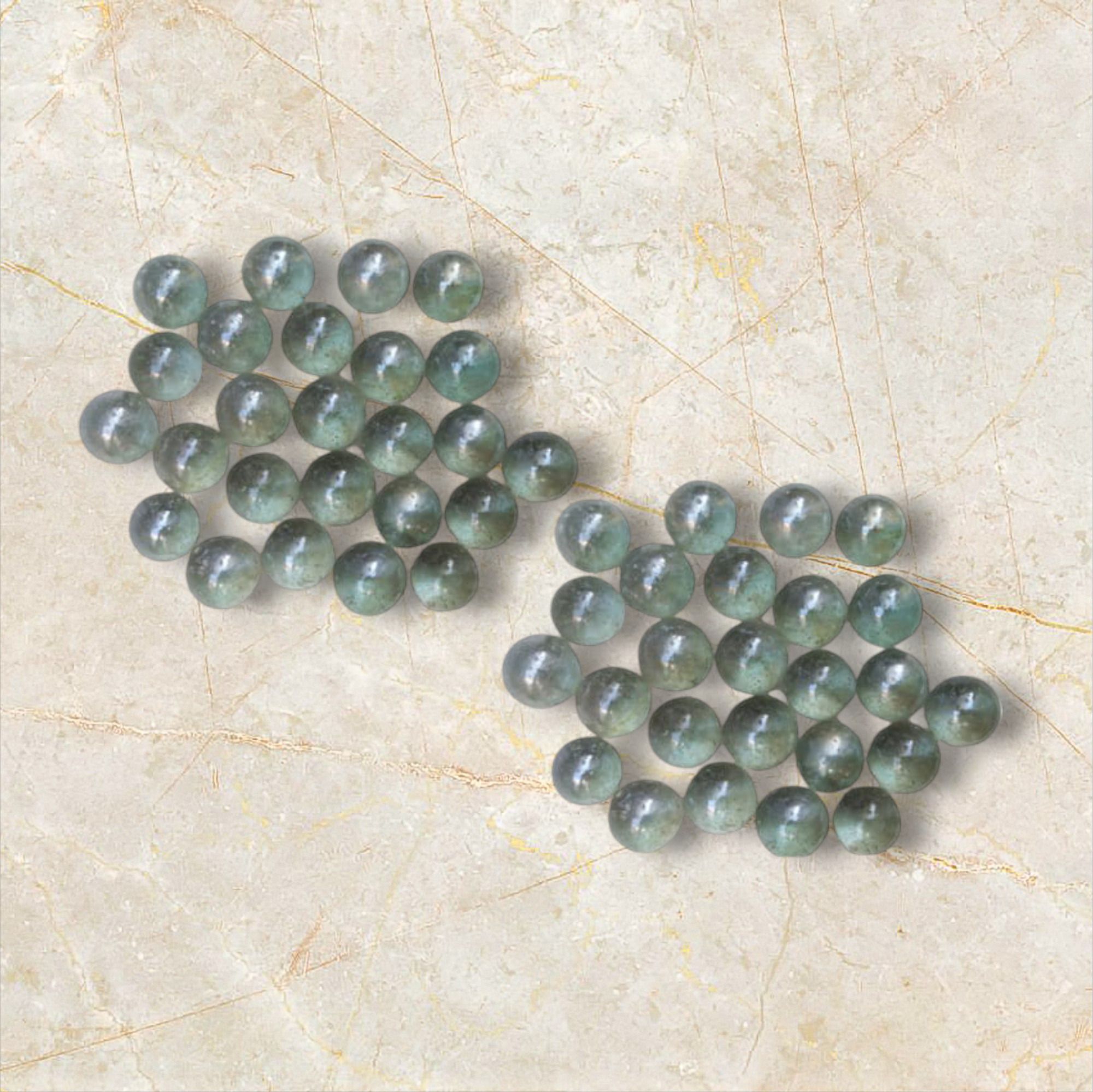 50Piece Paani Glass Colour Kanche Marble Glass Ball Goli_a45