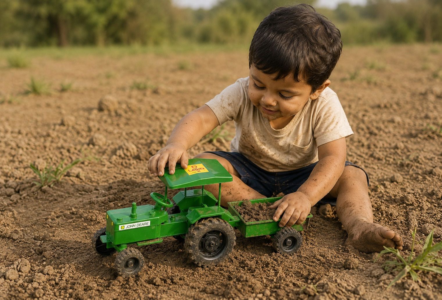 Farm Tractor Trolley Toy for Boys & Girls | Premium Plastic | Big Tractor Toy-image-22