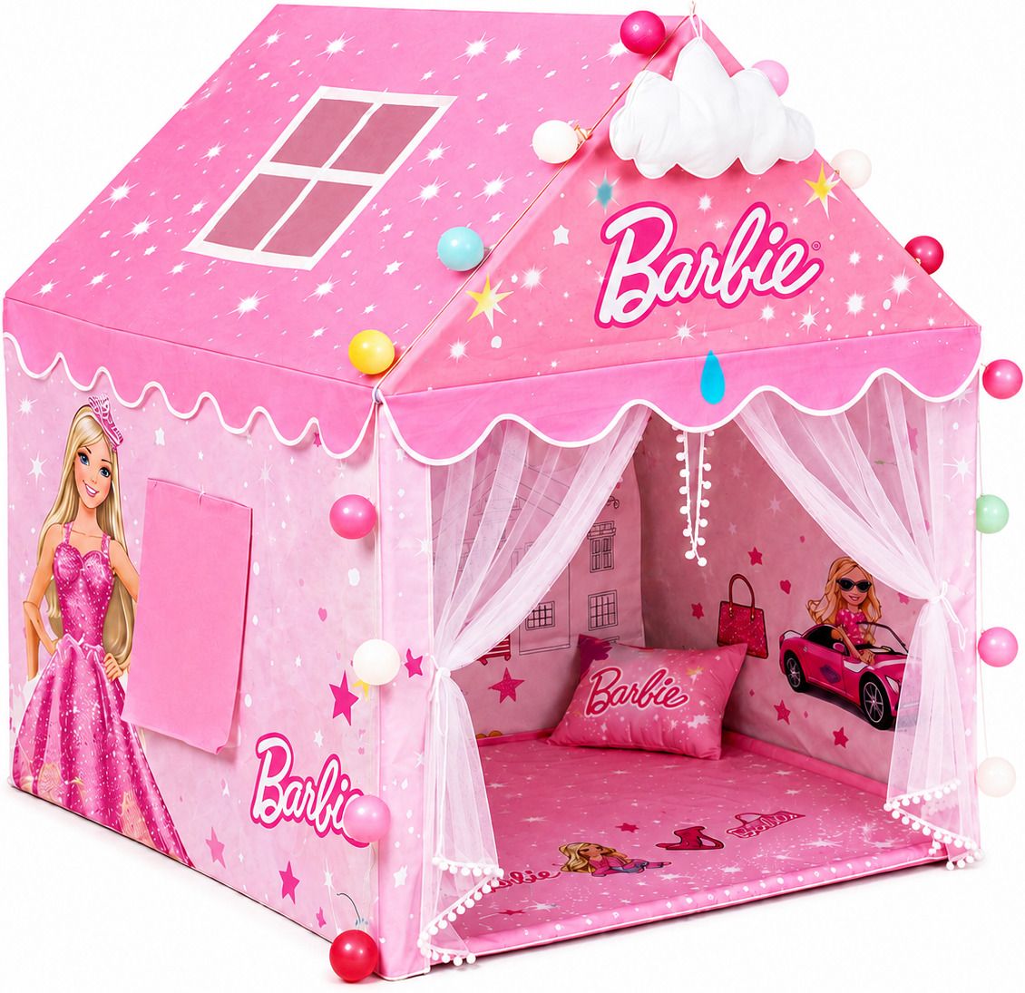 radhe enterprise Kids Play Tent House for Girls | Indoor & Outdoor Portable Playhouse-picture-5