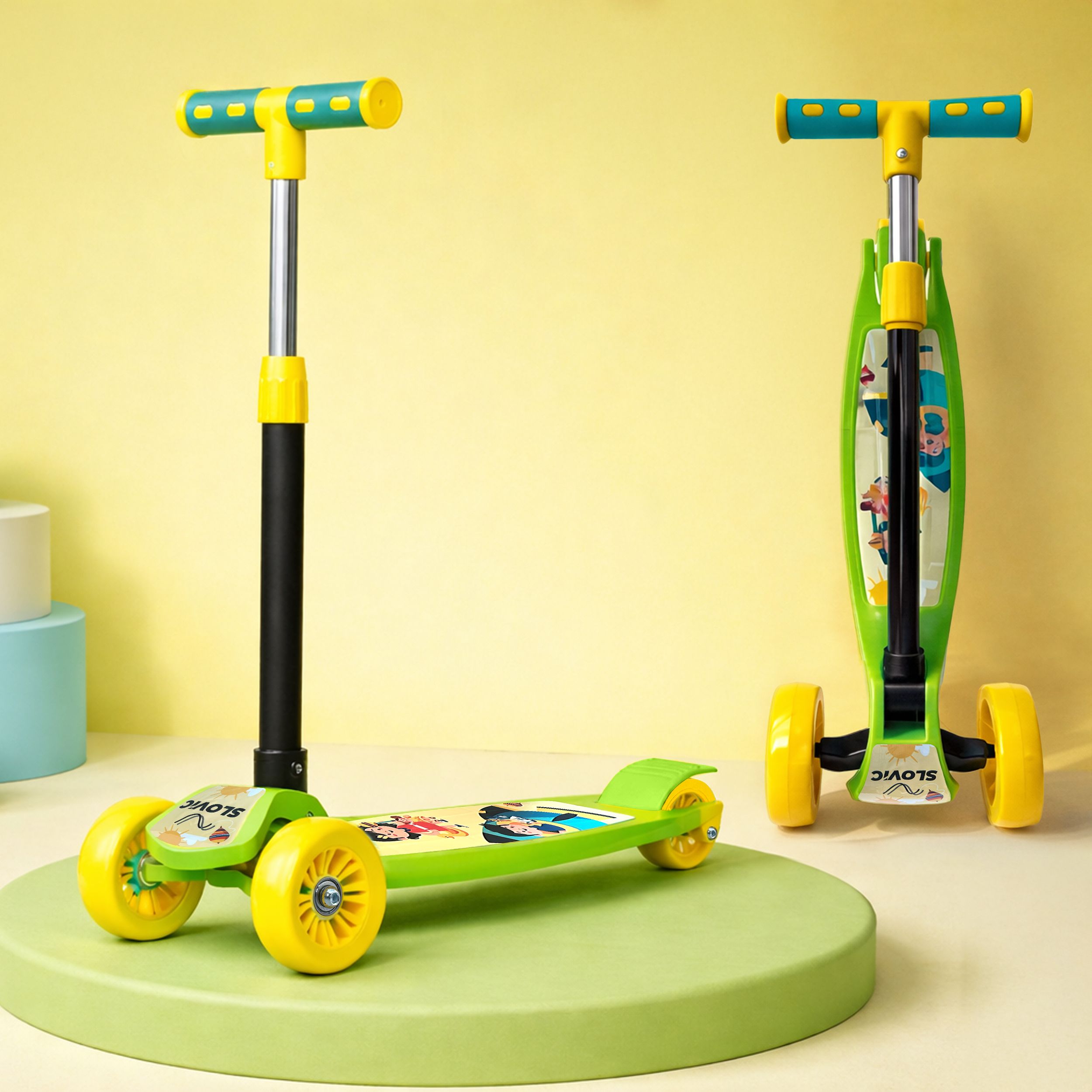 slovic Scooter For Kids | Foldable Scooter Cycle with Height Adjustment | Lightweight-picture-41
