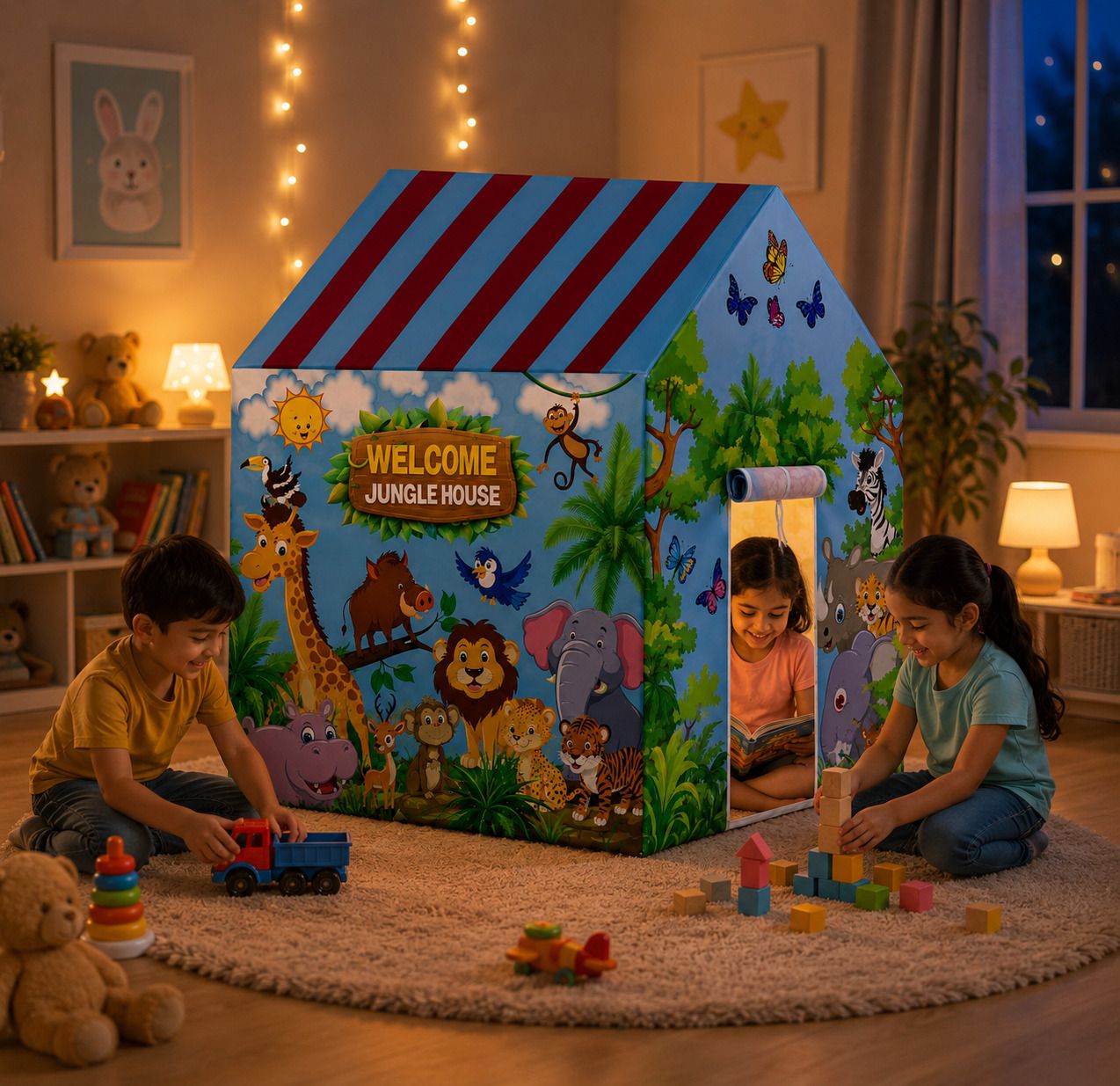 Animal Kingdom Kids Play Tent-image-3