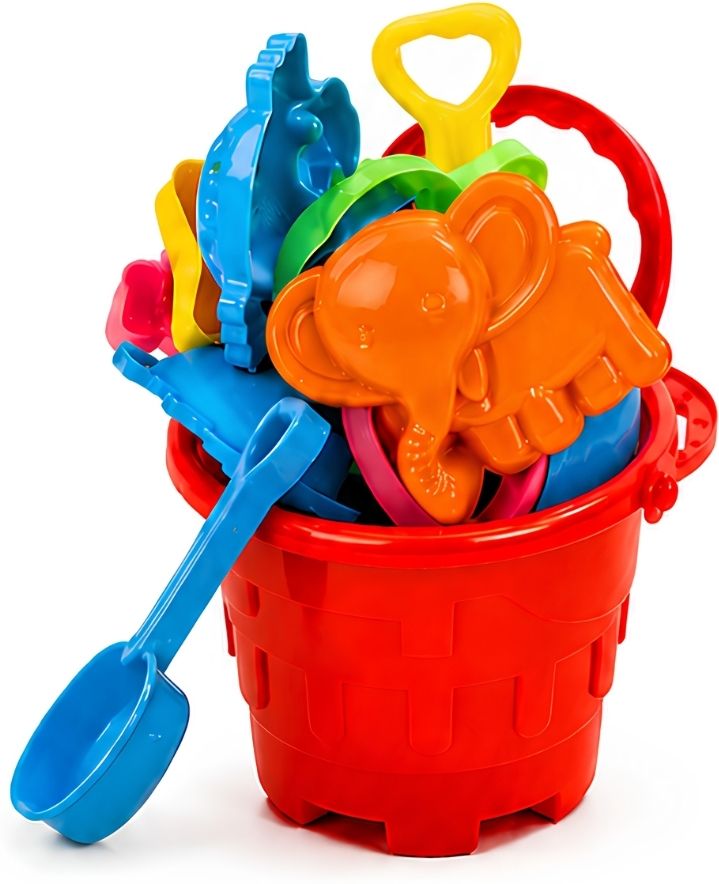 Kids Sand Play Kit with Bucket, Scoop, Rake & Animal Molds-image-26