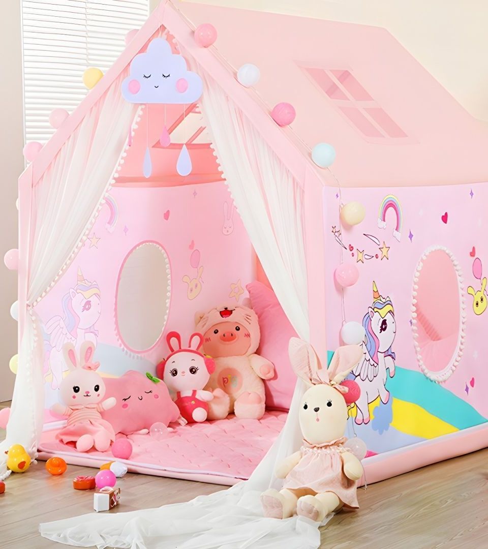 Kids Play Tent House for 3-13 Year Old Kids / Waterproof & Light Weight-image-28
