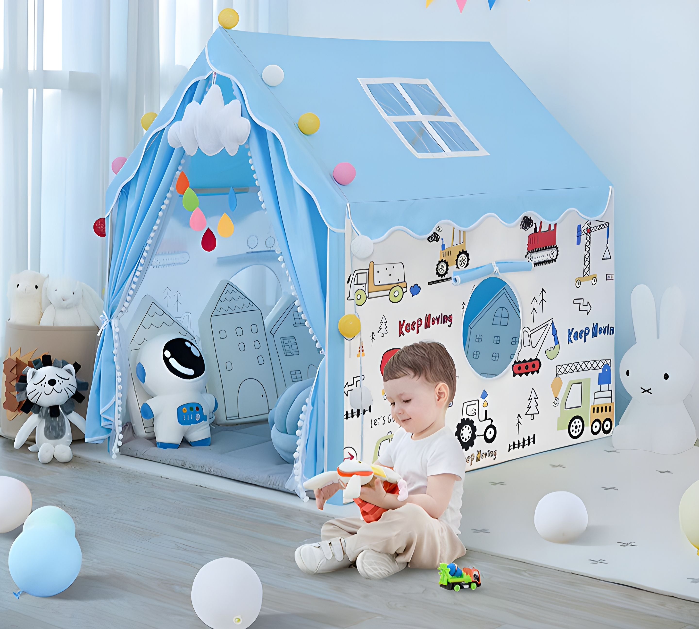 Animal Printed tent house for kids 3 year to 10 year-image-21