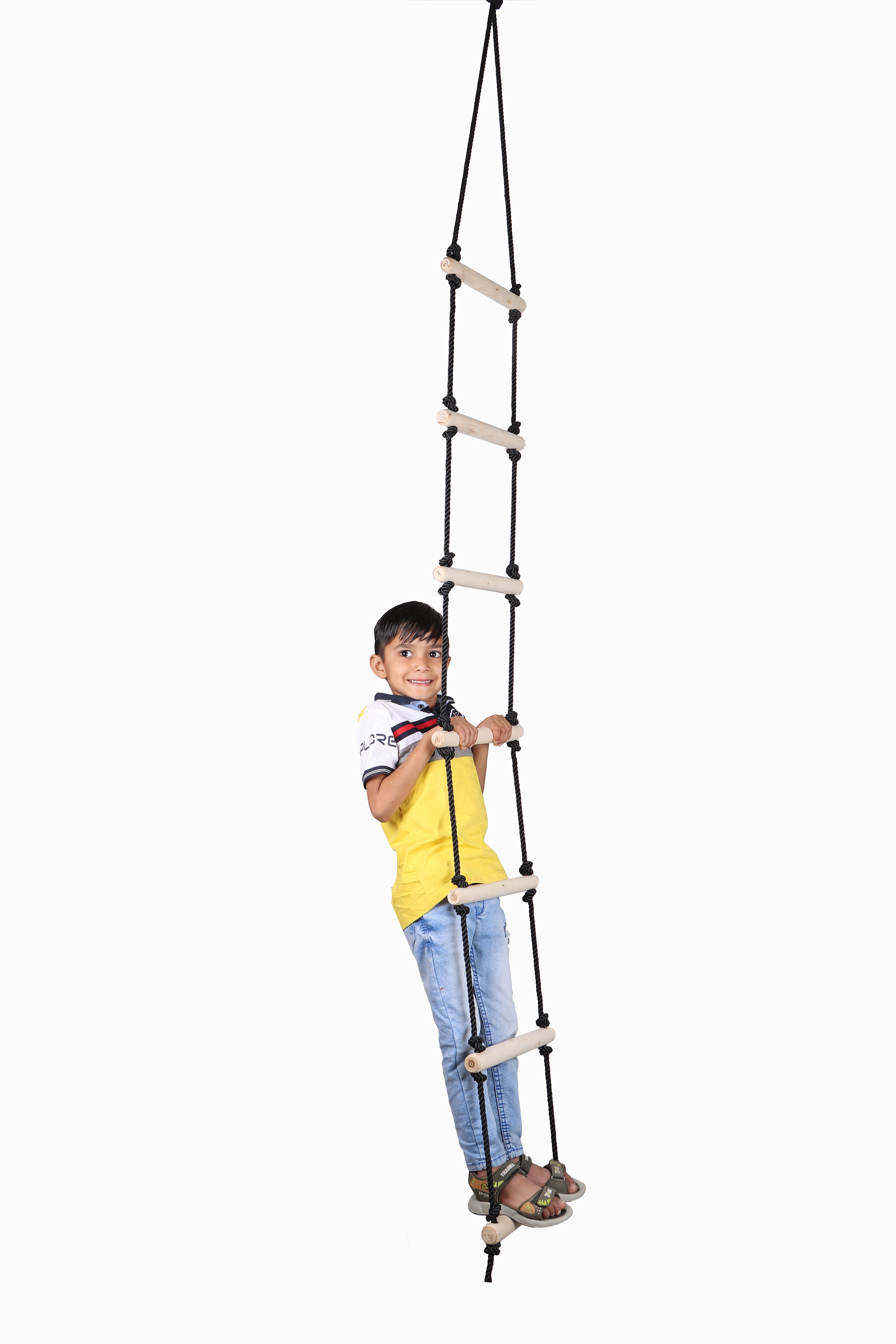 Round Stick Ladder for Kids Climbing Ladder for Physical Activity Indoor Outdoor