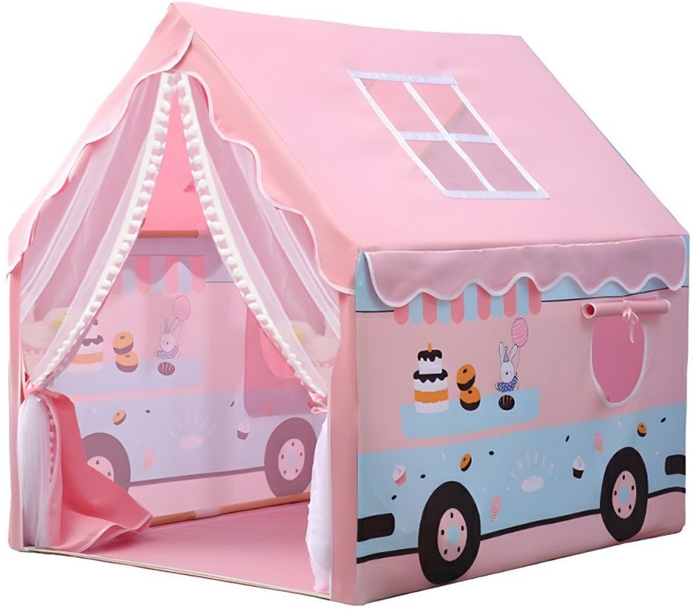 sukan tex Pink Bakery Ice Cream Truck Design Kids' Play Tent House-picture-37