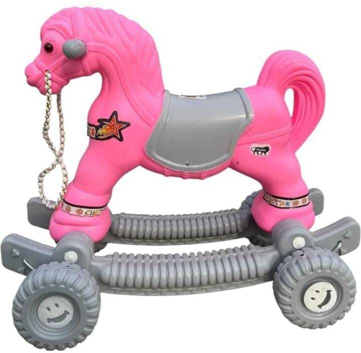 fuddu OH BABY' by Plastic Chetak Horse With Rocking Function Rideons & Wagons Ride-picture-20