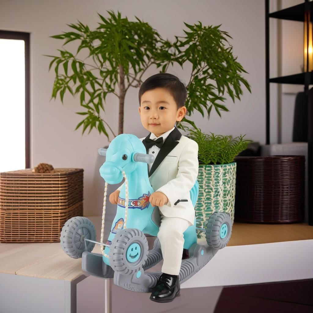 toyprofessor Baby Horse Rider and Rocker Boy Girl Unisex Playtime Fun for Kids 1-3 Years-picture-28