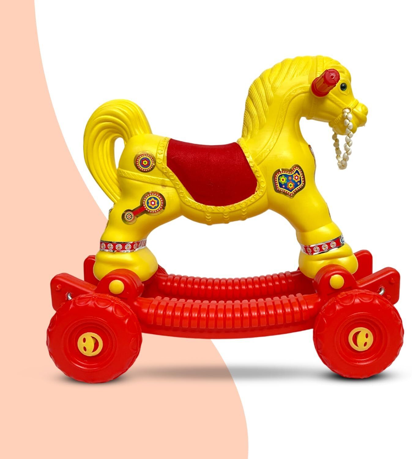Kids Horse Rider Rocker Toys Ride On & Rocker Toy, No Sharp Edges, Easy Grip-image-40