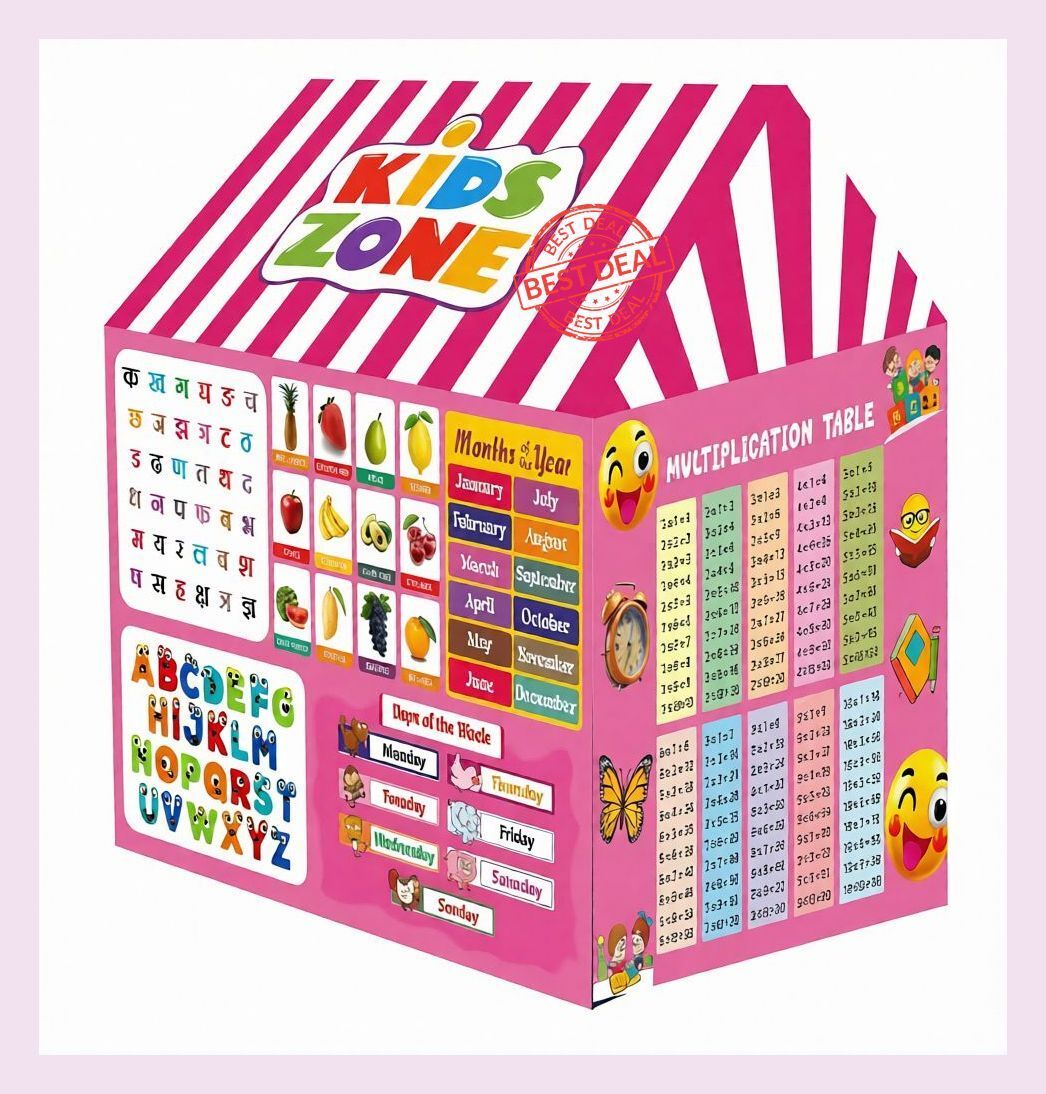 Pathshala Fun Learning Play Tent With Educational Theme-image-1