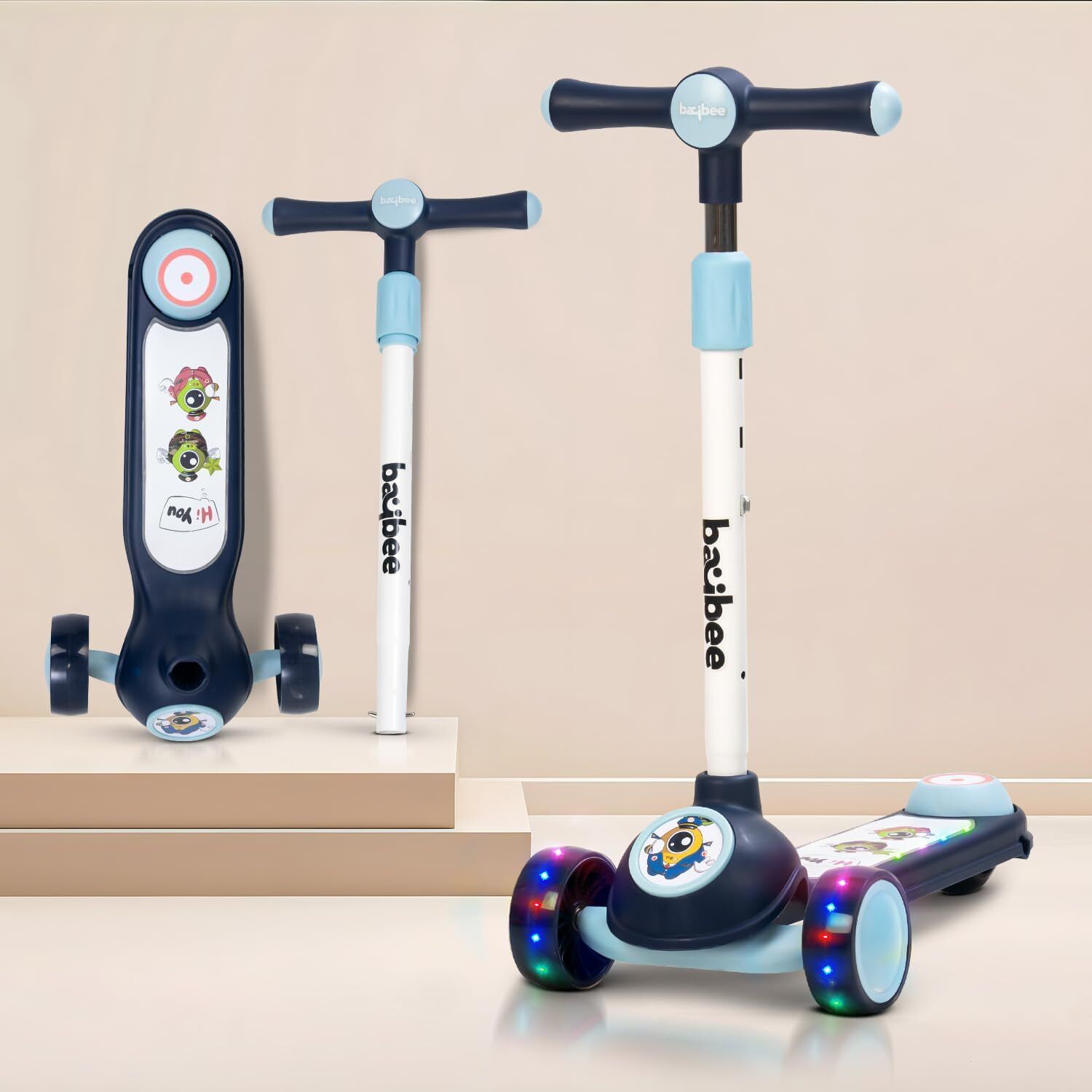 baybee Foldable Kick Skate Runner Scooter for Kids Baby Scooter 2 to 8 Years Boys Girls-picture-24