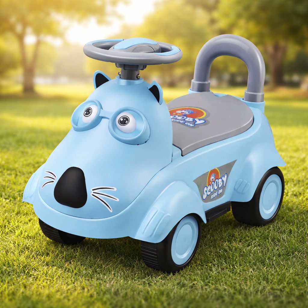 Baby Ride On Car with Handle | Cartoon Kids Push Toy Car |kids toys for gift-image-39
