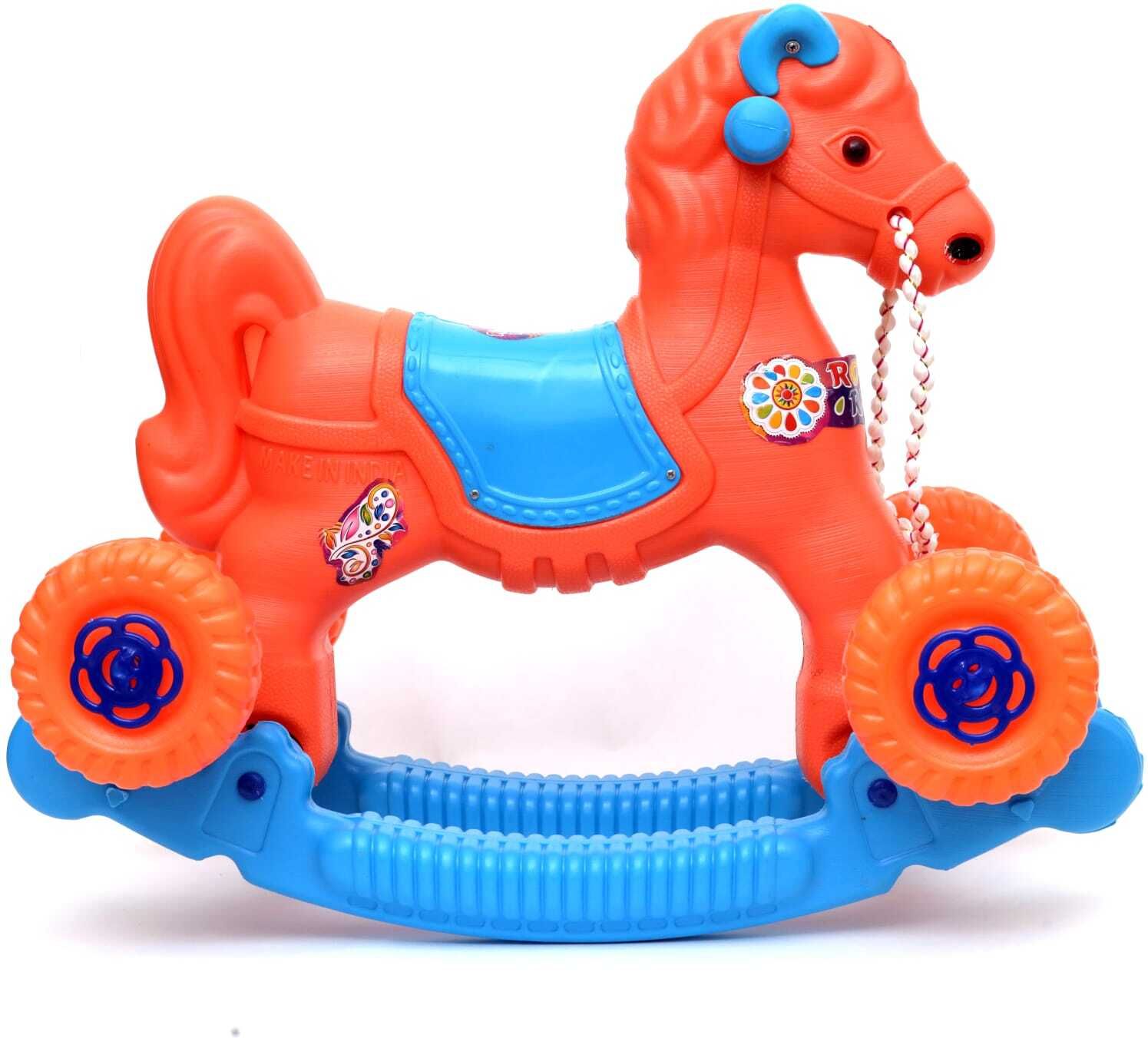 Baby Horse Rocker for Kids 1-4 Year Birthday Horse Walker Toy-image-8