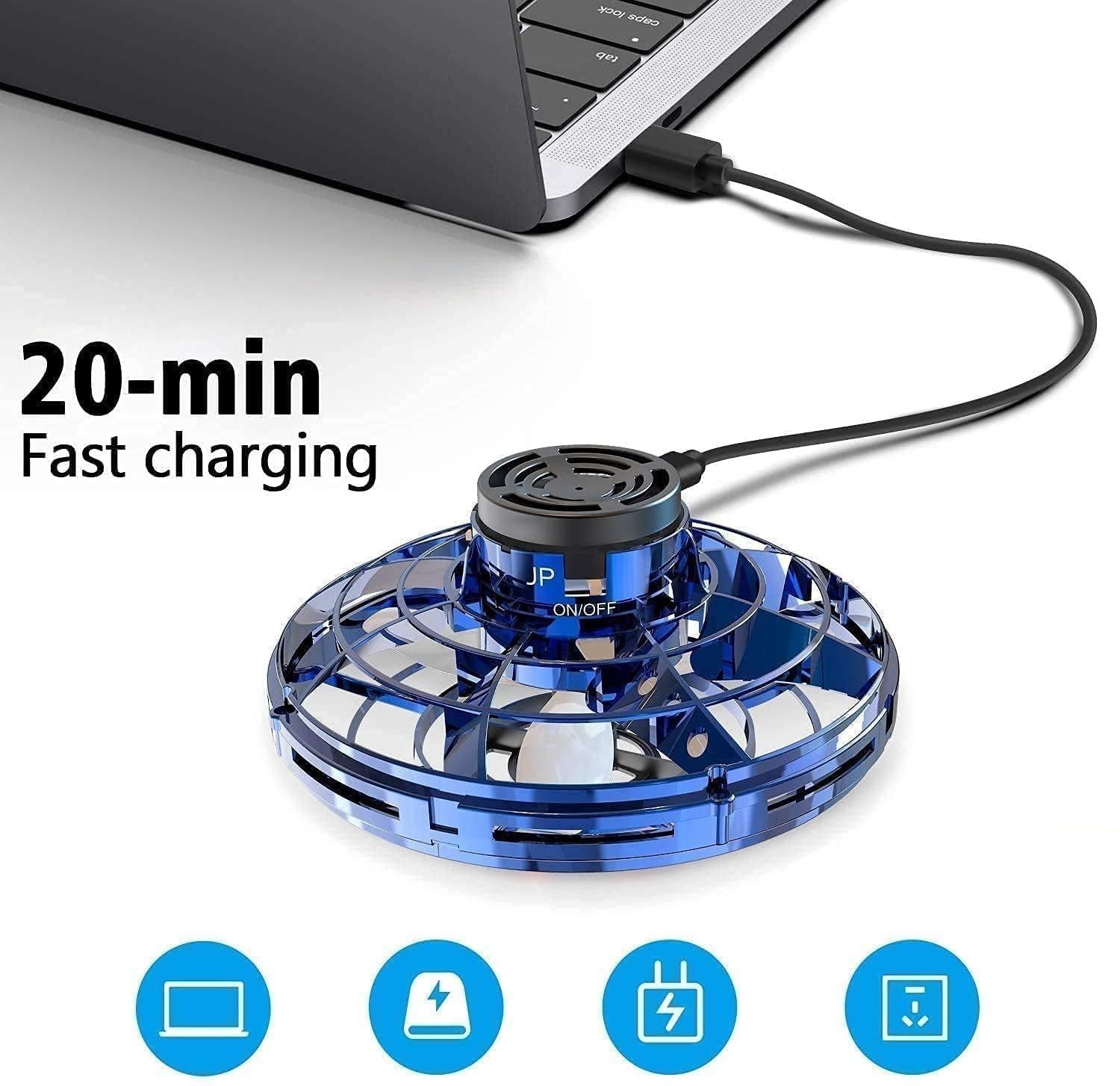 Flying Spinner Toys for Kids with RGB Light