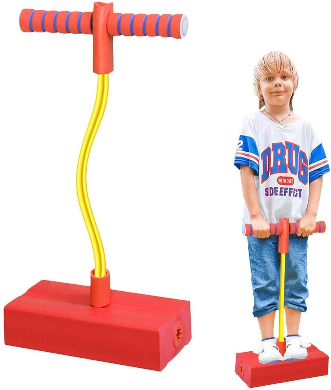 Pogo Jumper Fun and Safe Pogo Stick for Toddlers, Durable Foam Jumping Stick-image-13