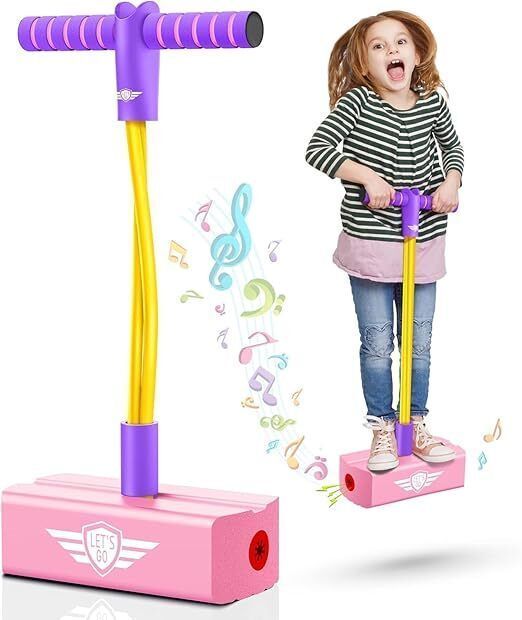 Jumping Stick Makes Squeaky Sounds Improves Balance, Bouncing Toy-image-44