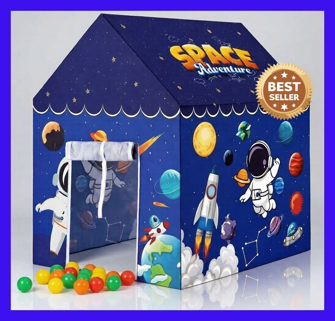 valam enterprise FunSpace Deluxe Large Foldable Play Tent with Durable Fabric and Easy Assembly-picture-7