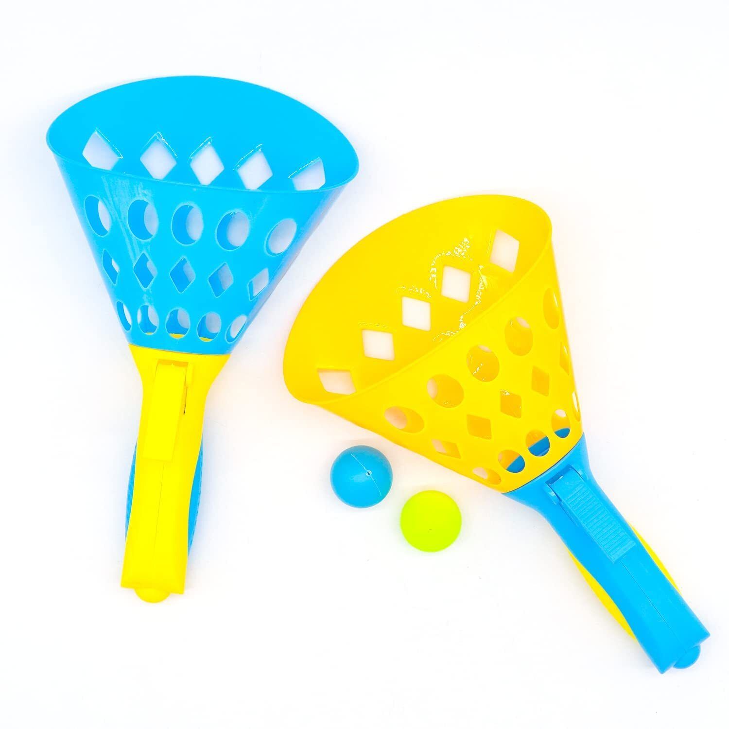 Paddle Catch Game Set with Color Balls-image-1