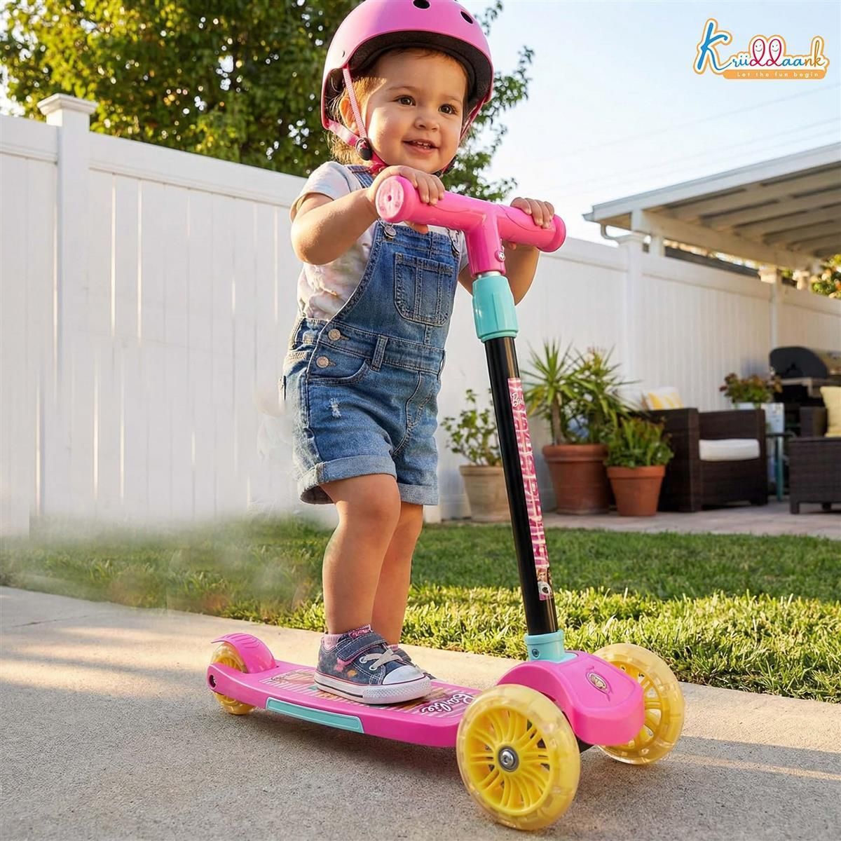 kriiddaank Barbie Adventure 3-Wheel Kick Scooter-picture-25