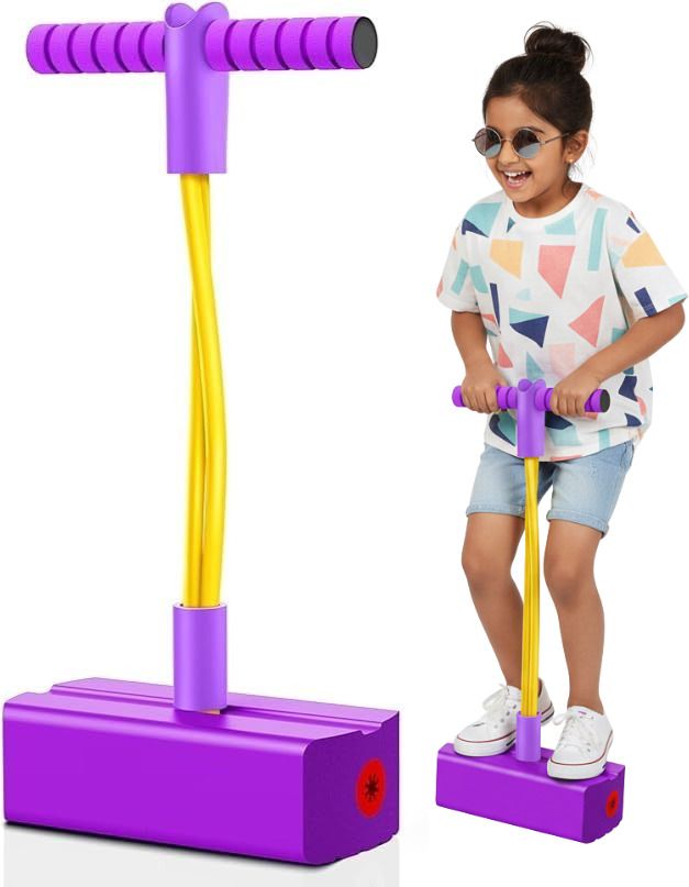 Foam Pogo Jumper Toy | Stick Jump with Pop Sound | Gift for Boys & Girls