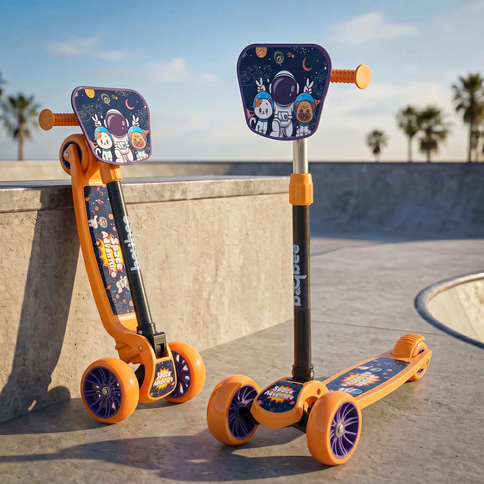 baybee Baby Kick Scooter for Kids Foldable 3 Wheel Skate Scooter for 2+ Years-picture-32