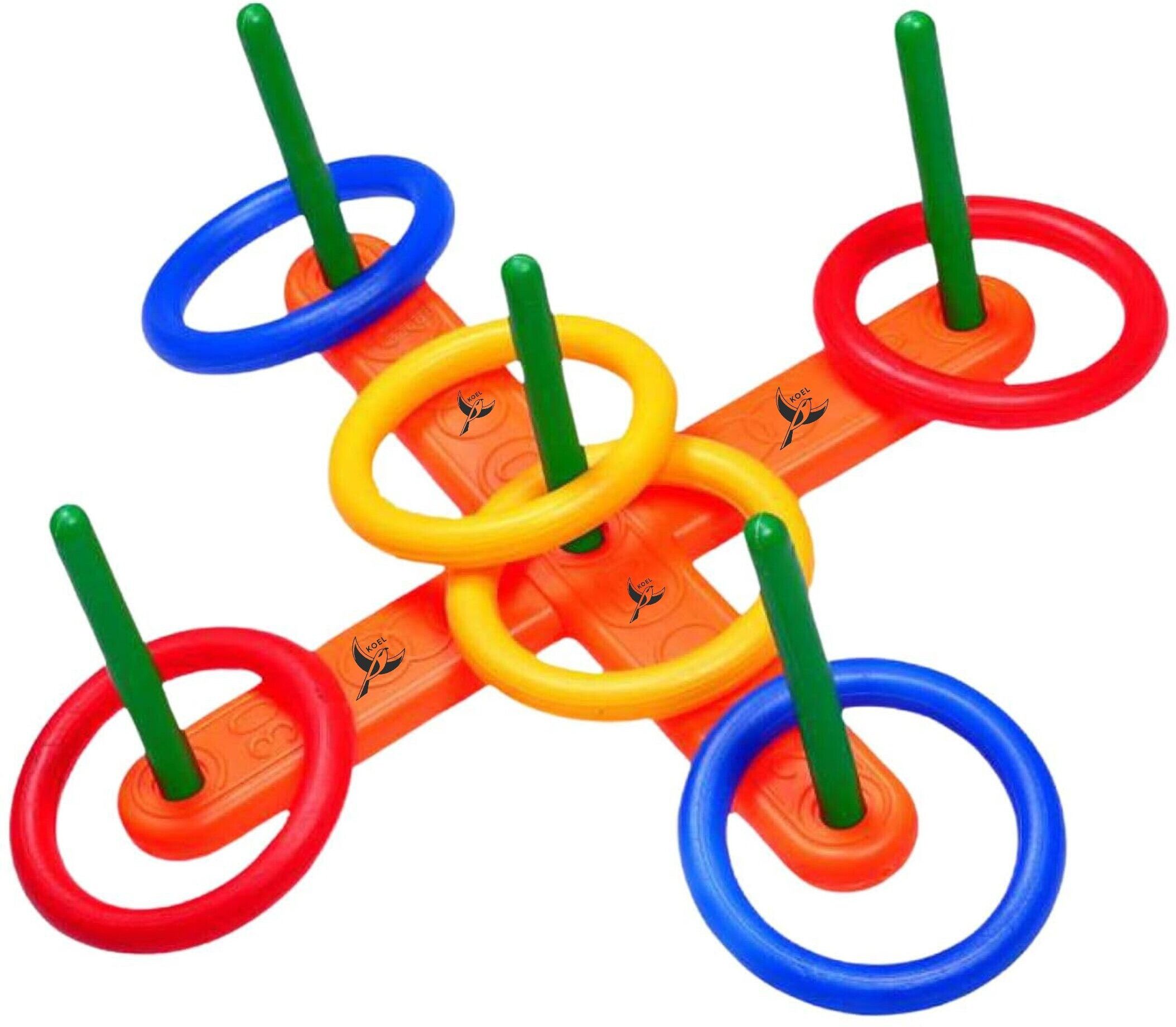 Plastic Ring Toss Game Set Ring Target Hoopla Throw Game for Kids