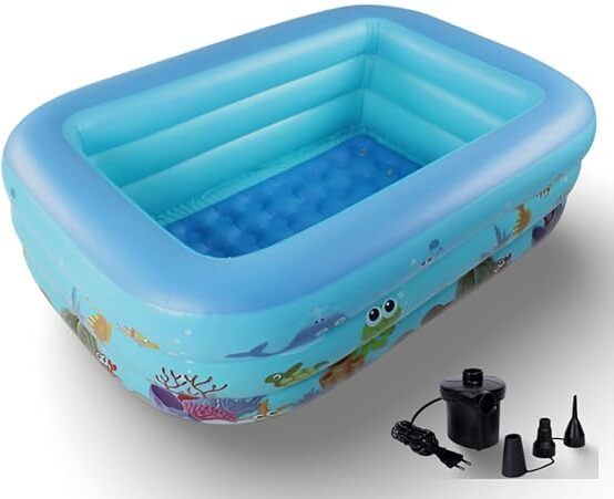 5ft Inflatable Swimming Pool for Kids & Family | Durable PVC Easy Setup Inflate