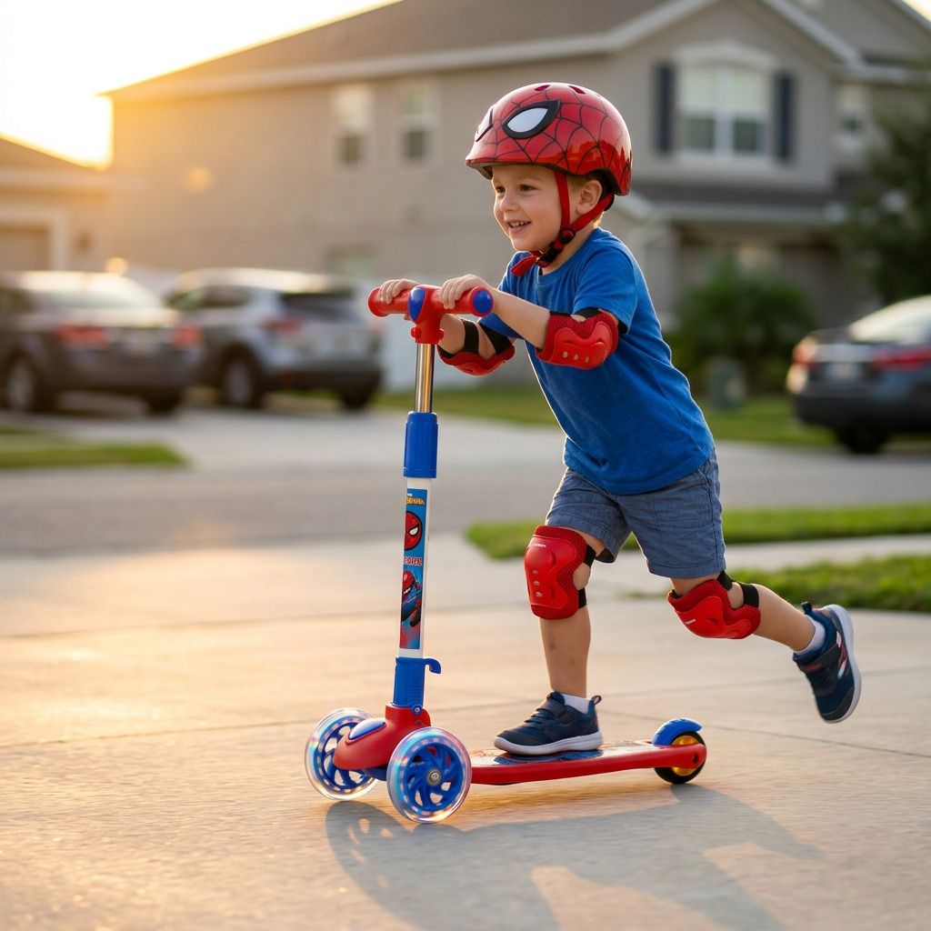 avengers Hero-glide Scooter - Spiderman kids kick scooter-picture-15