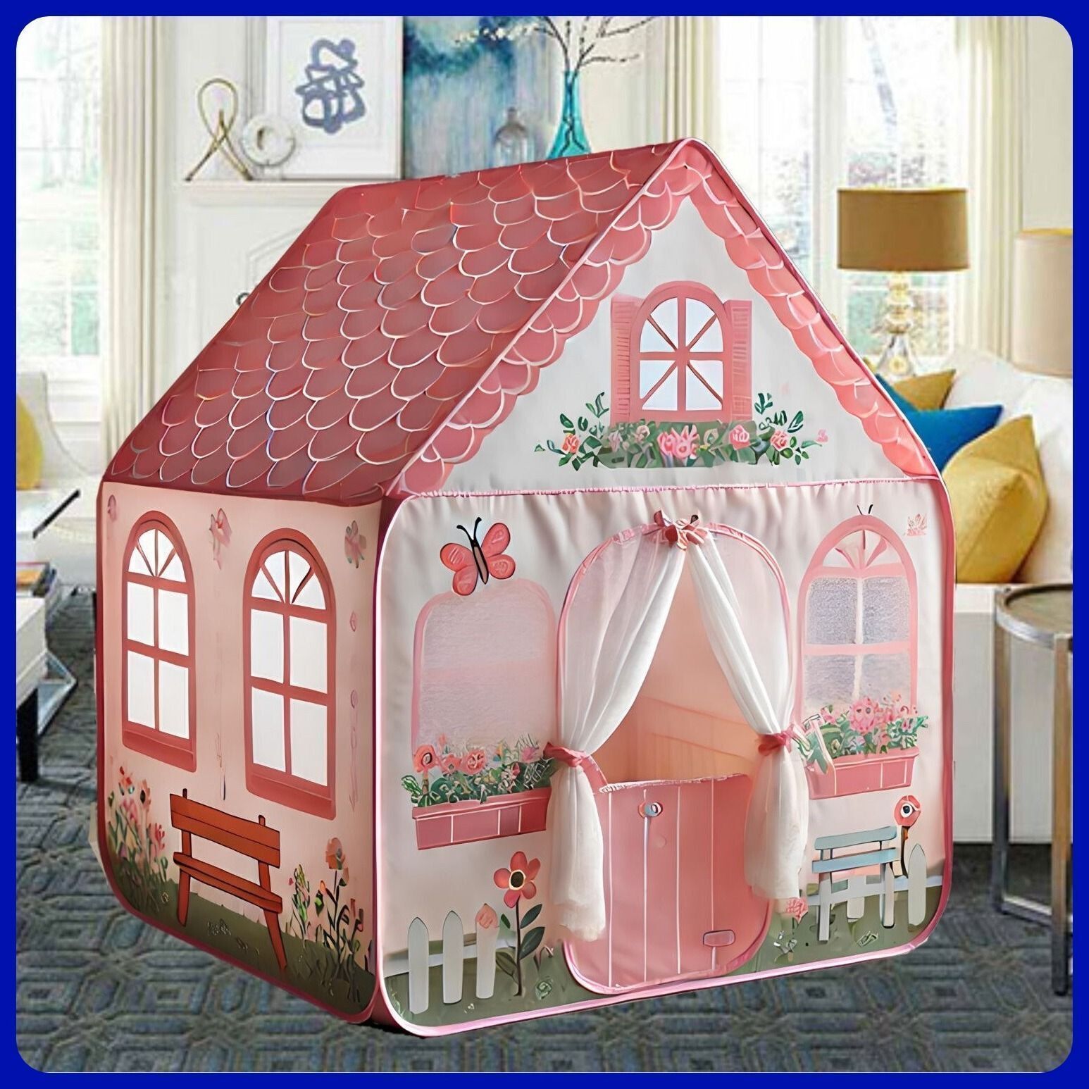 modinity 115-BIG JUMBO SIZE KIDS PLAY TENT HOUSE FOR Kids ( PINK CITY)_OT37-picture-12