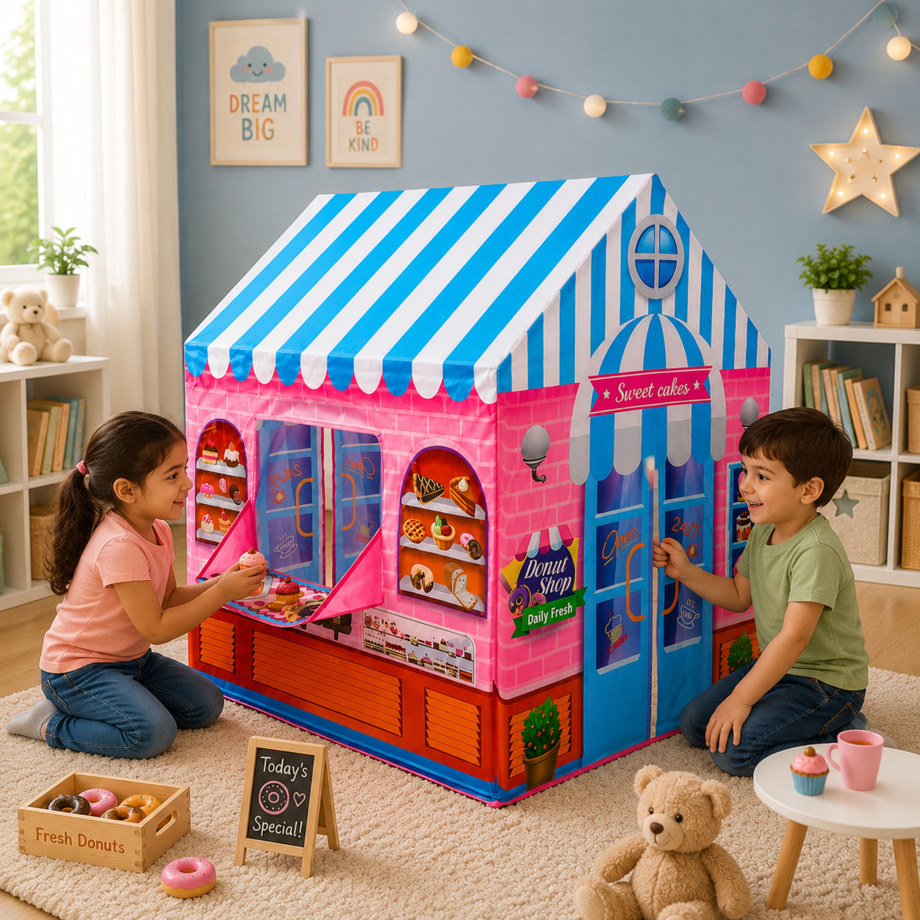 Waterproof Kids Play Tent | Candy House Tent | K1E8 | Durable Material-image-30