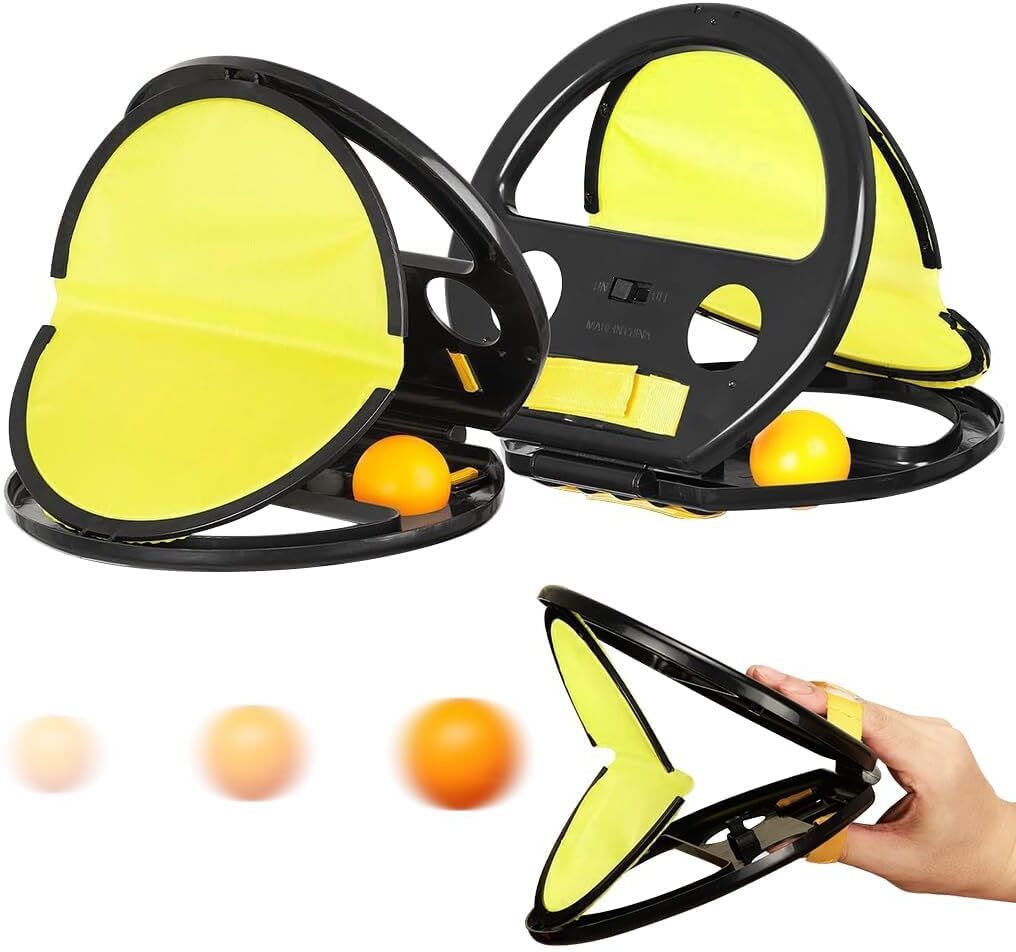Catch And Throw Ball Toss Game Set for Kids and Adults (1 Black&1 Blue)-image-2