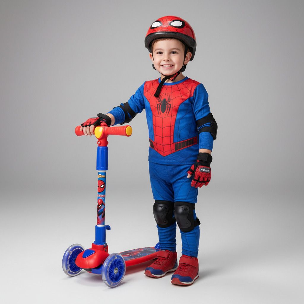 avengers Hero-glide spiderman scooter outdoor ride on-picture-6