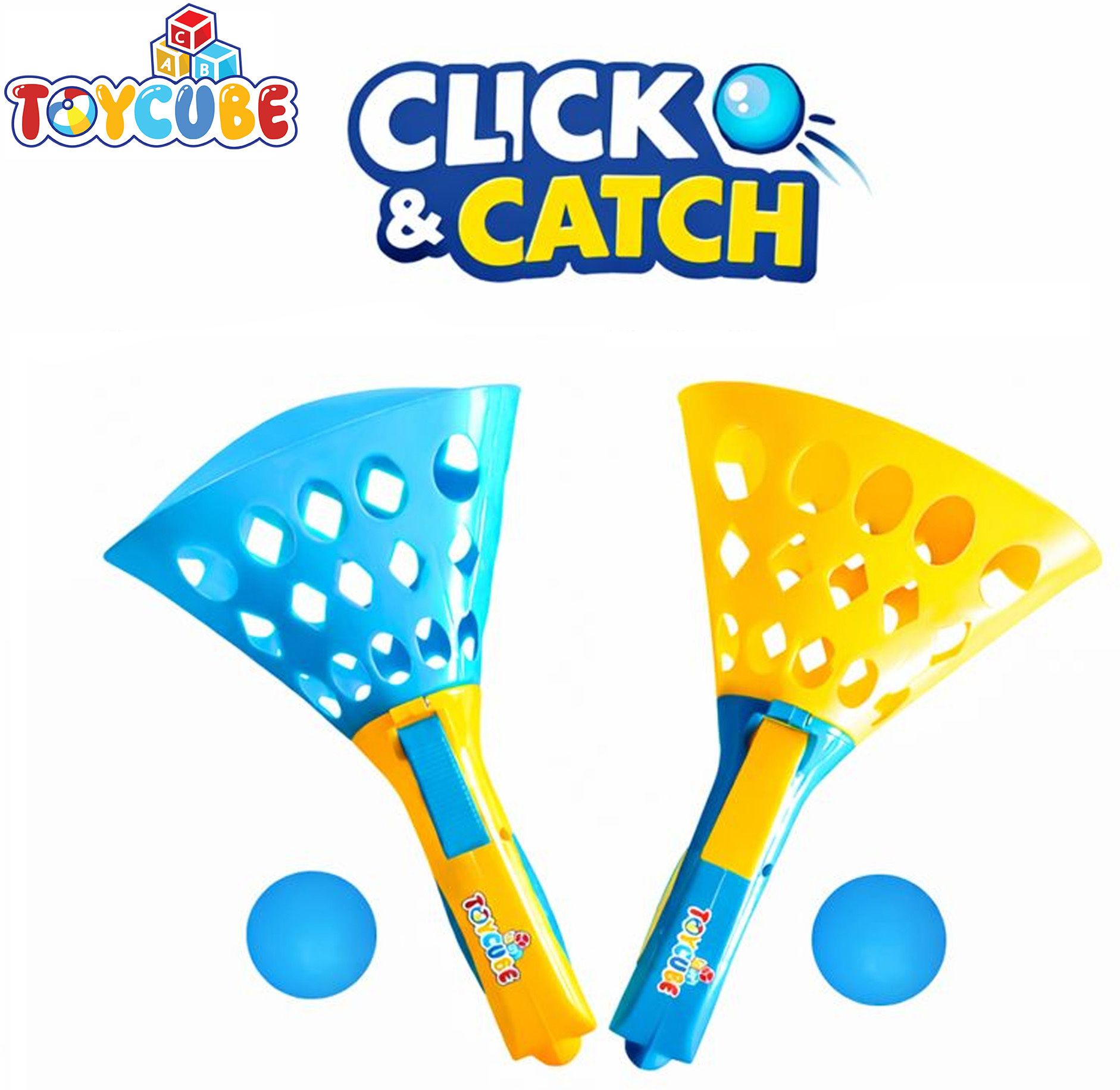 toycube Click & Catch Ball Game | 2 Catch Cups & 4 Balls | Indoor Outdoor Sports Toy-picture-10
