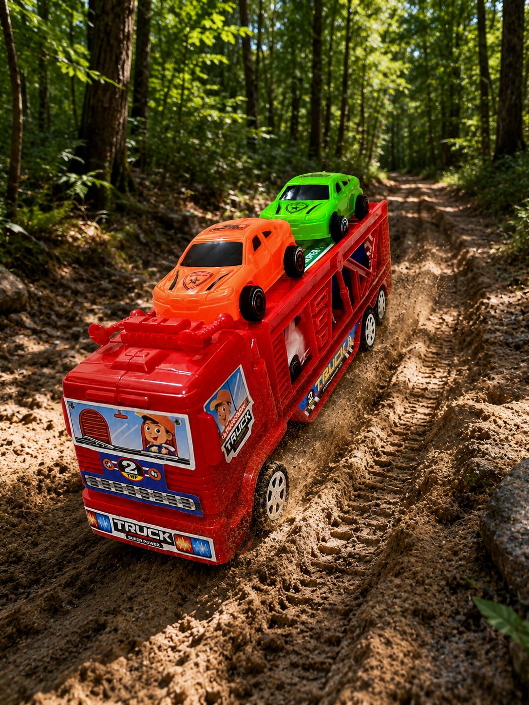 merrura Truck carrier Toy for kids, 100 % Truth high-quality strong plastic toys-picture-38