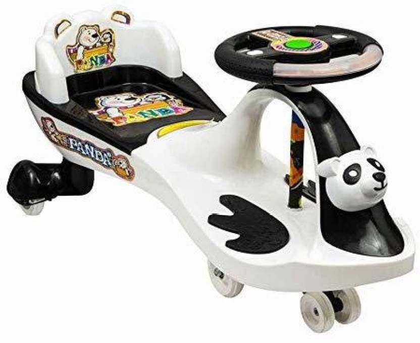 joyride Panda Glide Musical black and white Non Battery Operated Ride On-picture-26